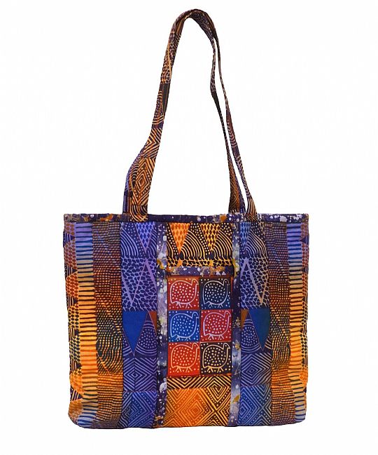 image for Kudhinda Zig Zag Bag Kit - Ghana Blue