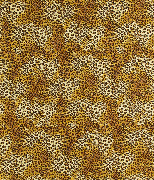 Safari & Skin Prints Gold Mini Leopard | The African Fabric Shop