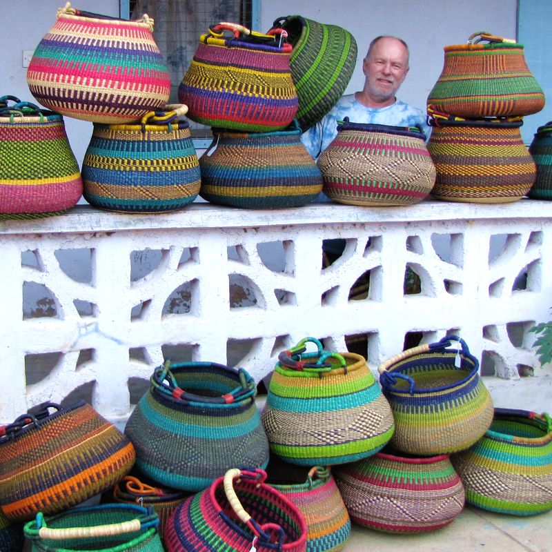 Fair Trade Bolga Baskets The African Fabric Shop