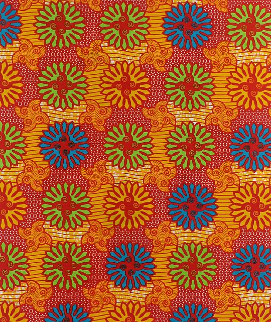 African Wax Prints Flower Power | The African Fabric Shop