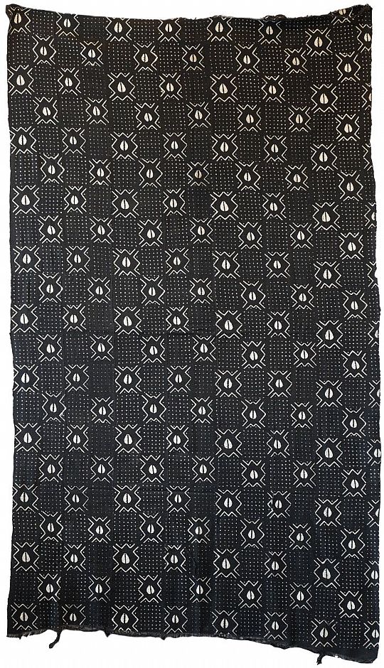 Beautiful Black & White Mali Mud Cloth Fabric